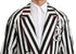 Dolce & Gabbana Black Coat Nightgown White Cotton Robe